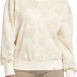 Alpine Design Women's Fleece Crewneck Sweatshirt For Women Unbleached Midnight Fern