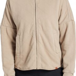 Alpine Design Women's Twill Fleece Insulated Jacket For Women Light Beige