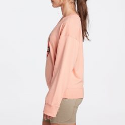 Alpine Design Women's Colorado Fleece Crewneck Sweatshirt For Women Summer Peach -Alpine Design Sales Store unnamed file 222