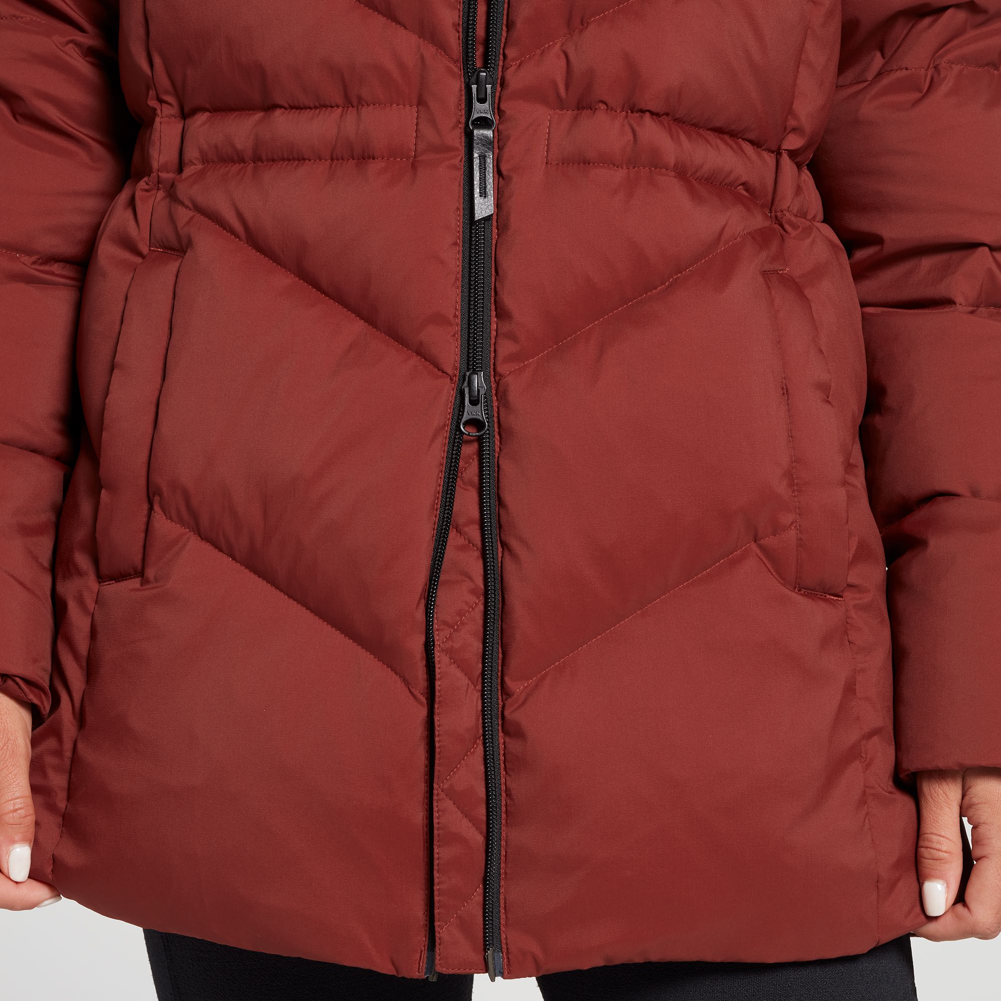 Alpine Design Women's Dream Puff Faux Fur Down Jacket For Women Red Chestnut 8 Alpine Design Women's Dream Puff Faux Fur Down Jacket For Women Red Chestnut - Image 7