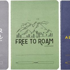 Alpine Design Field Notebooks - 3 Pack For Unisex Blue/green