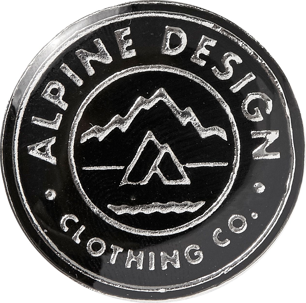 Alpine Design Silver Pins - 3 Pack For Unisex Black/white/blue 2 Alpine Design Silver Pins - 3 Pack For Unisex Black/white/blue - Image 2