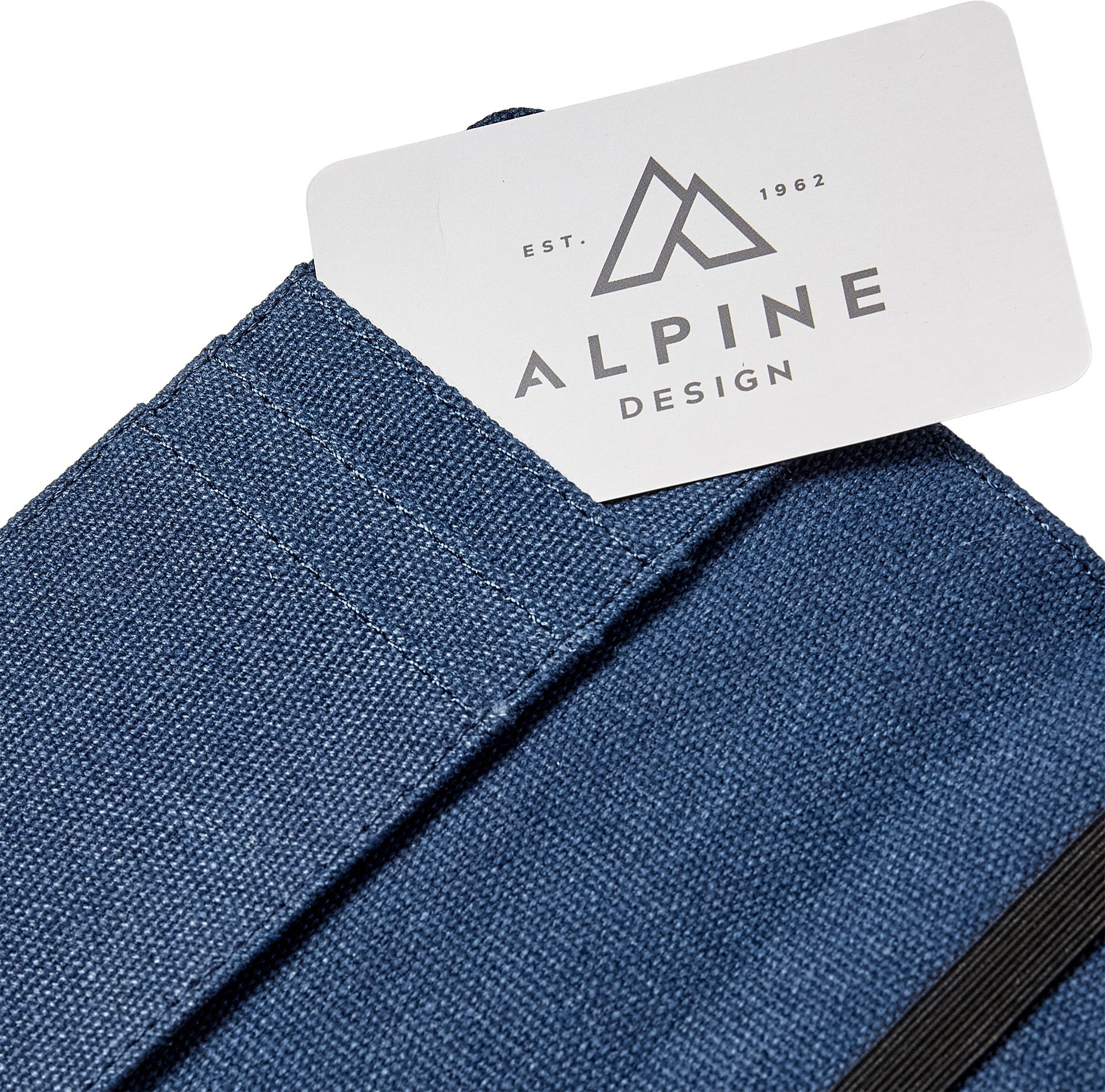 Alpine Design Cotton Canvas Passport Holder For Unisex Blue 4 Alpine Design Cotton Canvas Passport Holder For Unisex Blue - Image 4