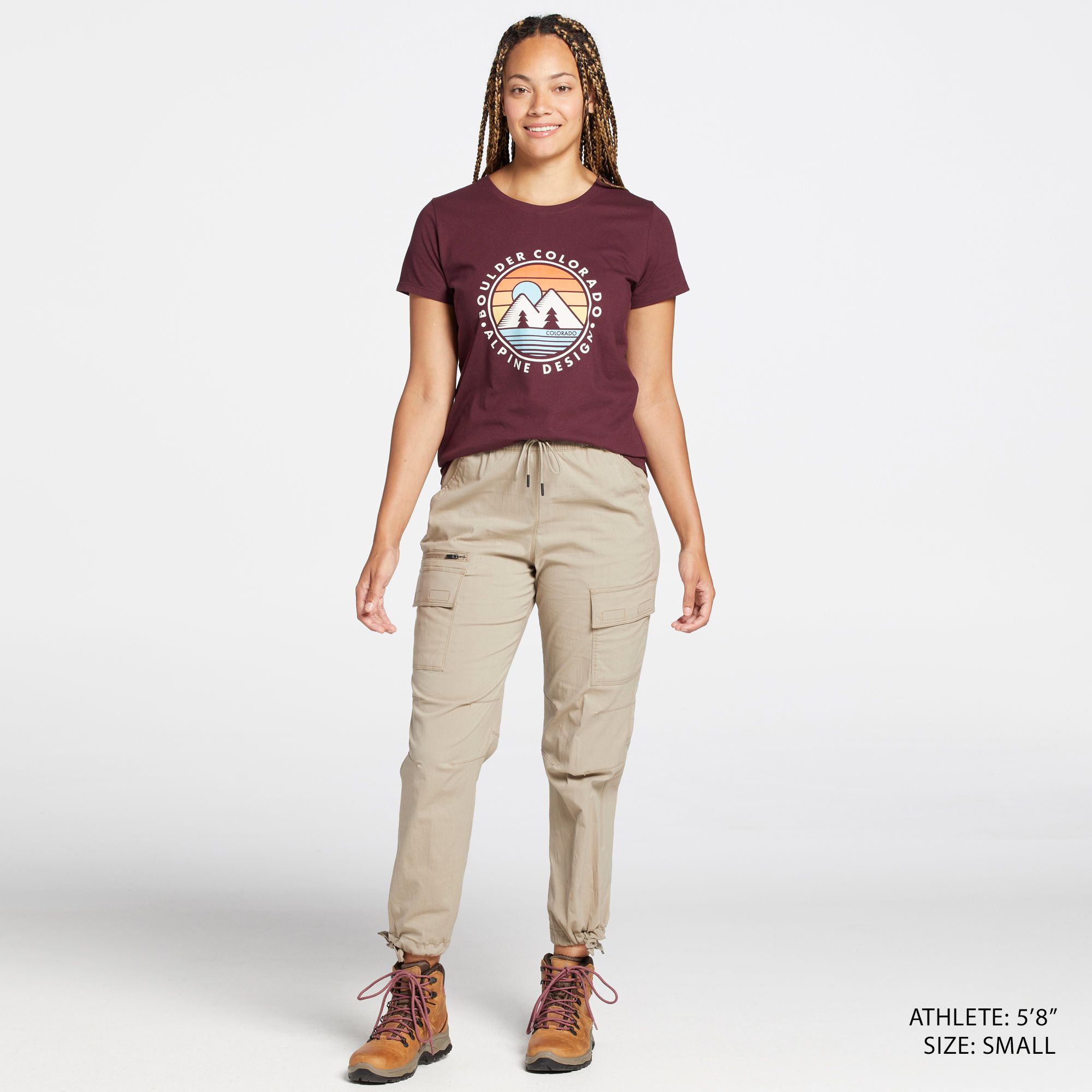 Alpine Design Women's Short Sleeve Graphic T-Shirt For Women Slate/colorado Skyline 4 Alpine Design Women's Short Sleeve Graphic T-Shirt For Women Slate/colorado Skyline - Image 2