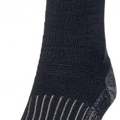 Alpine Design Men's Crew Socks - 2 Pack For Men Black
