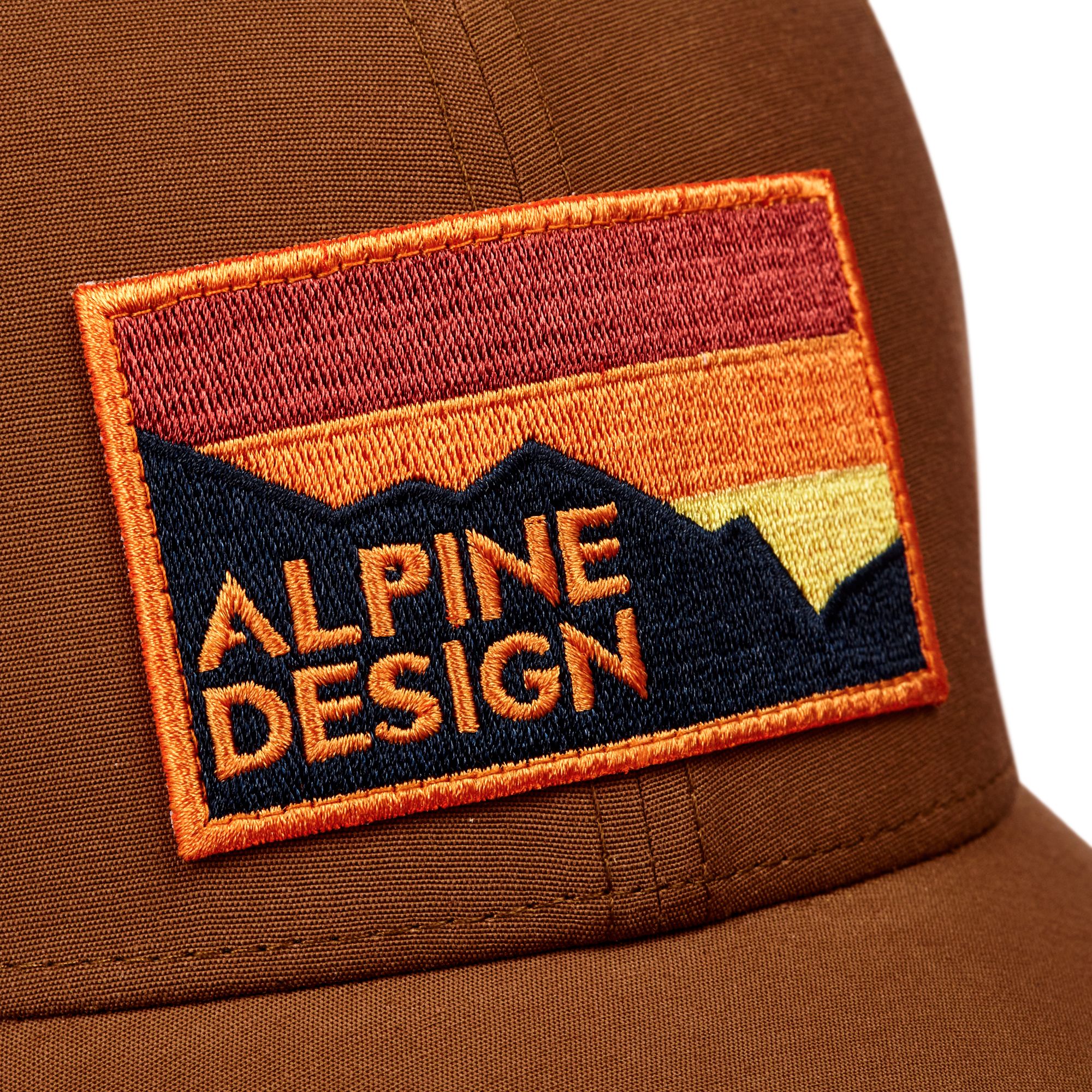 Alpine Design Men's Graphic Logo Trucker Hat For Men Brown 6 Alpine Design Men's Graphic Logo Trucker Hat For Men Brown - Image 4