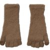 Alpine Design Women's Fuzzy Rib Pop Top Gloves For Women Taupe