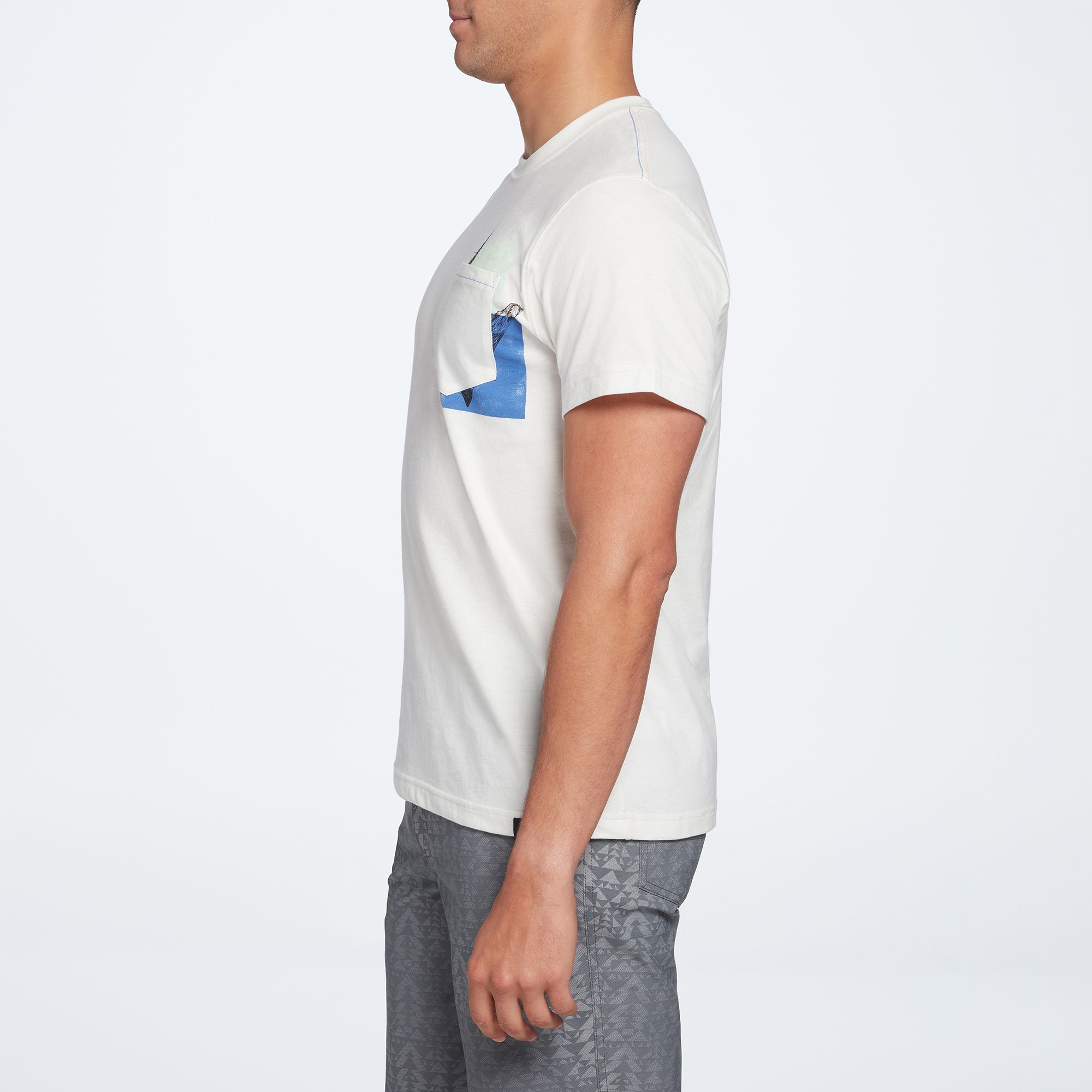 Alpine Design Men's Egret Short Sleeve Pocket Graphic T-Shirt For Men 6 Alpine Design Men's Egret Short Sleeve Pocket Graphic T-Shirt For Men - Image 4