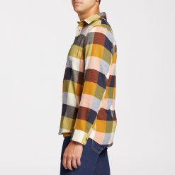 Alpine Design Men's Brushed Flannel Long Sleeve Shirt For Men Sunrise Plaid Pom Punch -Alpine Design Sales Store unnamed file 802