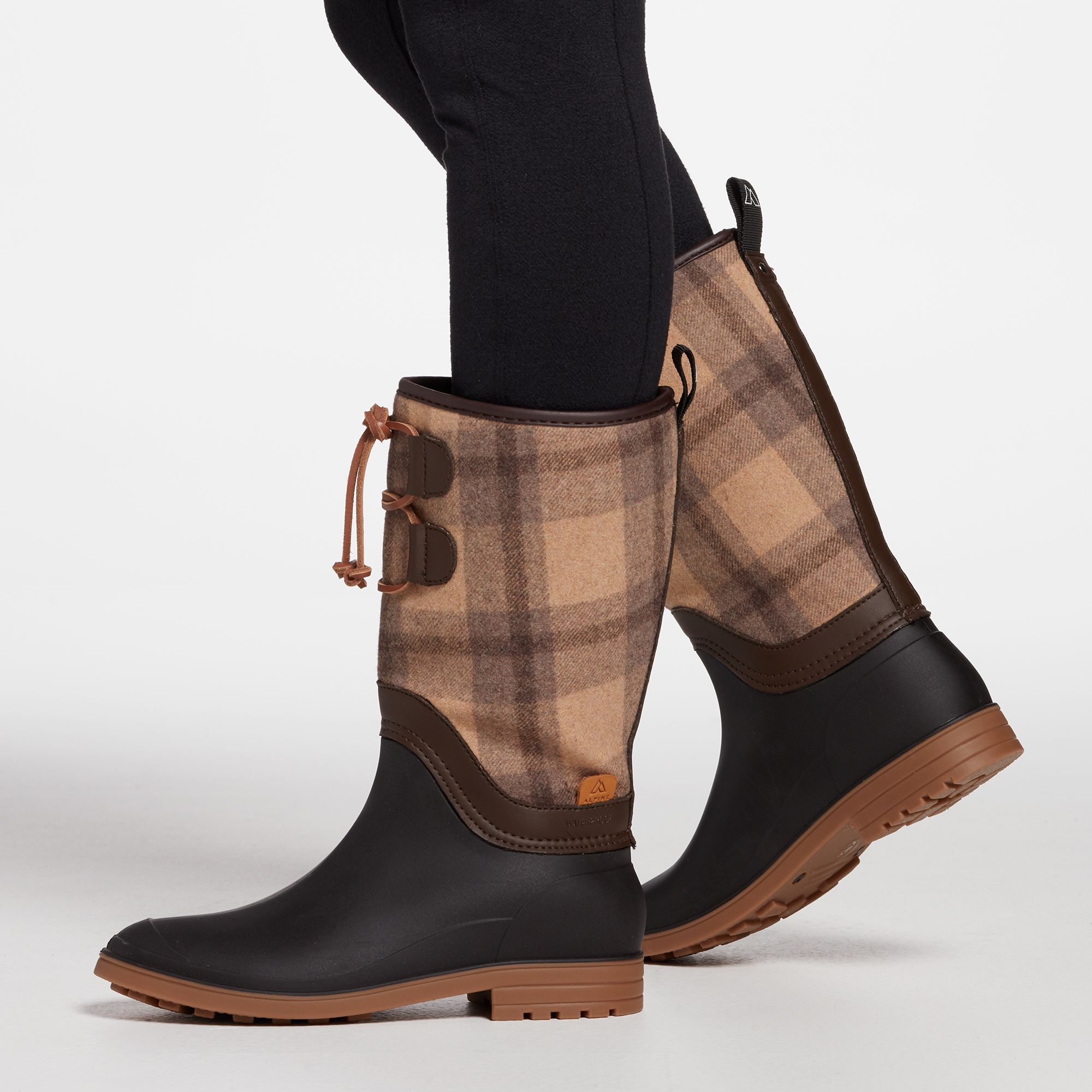 Alpine Design X Kamik Women's Plaid Hazel Winter Boots For Women Tan 4 Alpine Design X Kamik Women's Plaid Hazel Winter Boots For Women Tan - Image 3