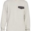 Alpine Design Men's Stratus Sky Textured Crew Neck Sweatshirt For Men Bone White Heather