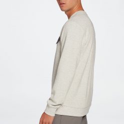 Alpine Design Men's Stratus Sky Textured Crew Neck Sweatshirt For Men Bone White Heather -Alpine Design Sales Store unnamed file 839